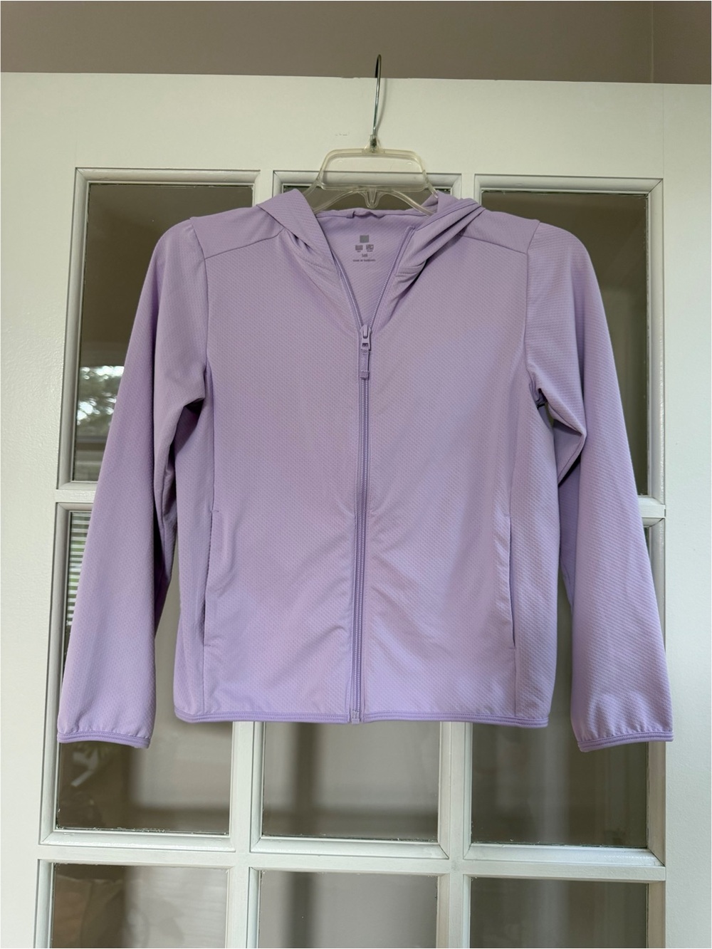 Uniqlo Kids Light Purple AIRism UV Protection Full Zip Hoodie